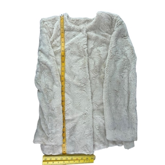 J. Crew Faux Fur Teddy Bear Coat White Size Medium - Picture 11 of 11